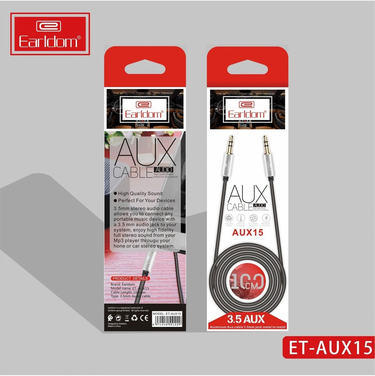 کابل AUX Earldom مدل ET-AUX15