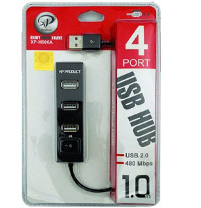 هاب 4 پورت USB 2.0 ایکس پی پروداکت مدل H806